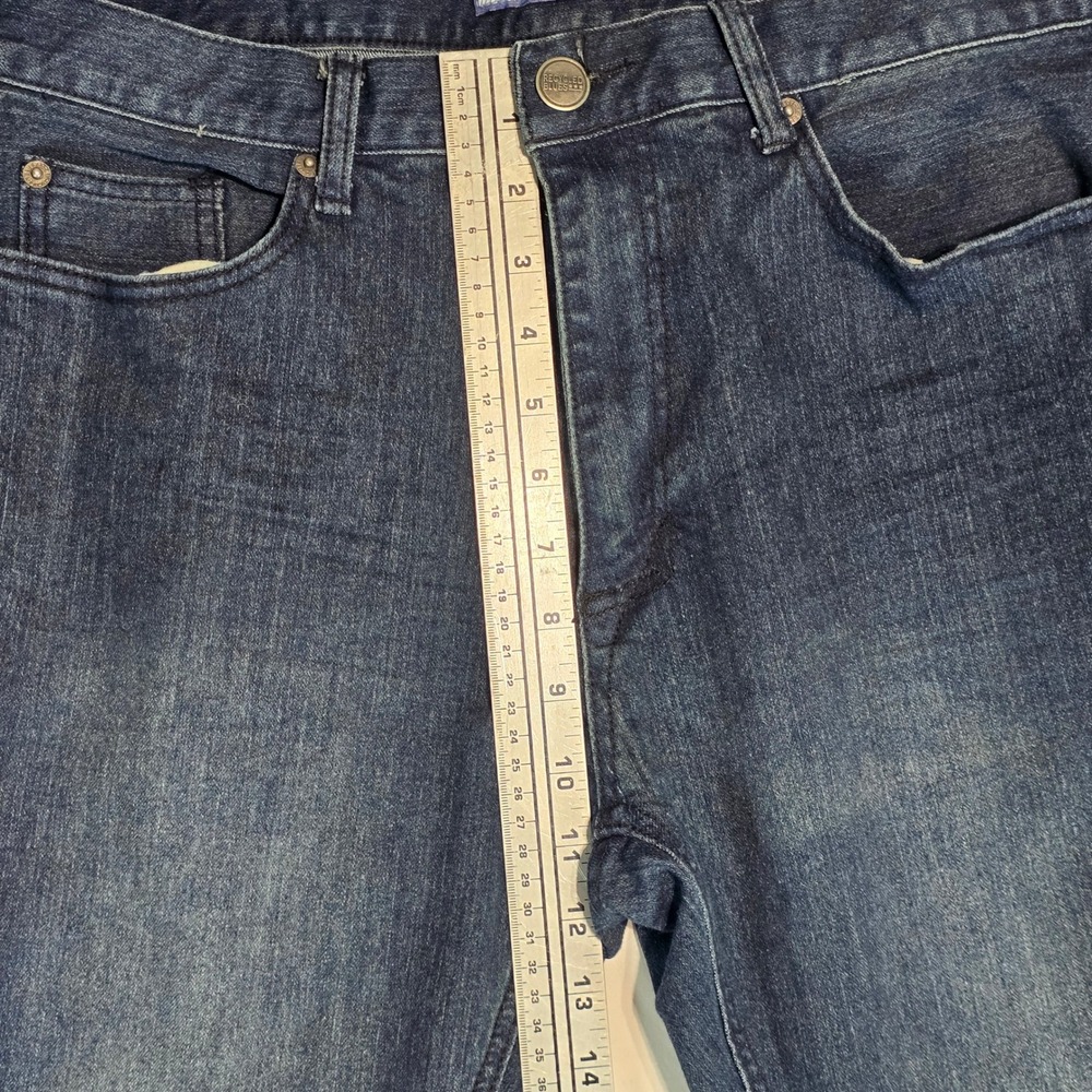 Recycled Blues Mens Slim Fit Dark Wash Stretch Denim Jeans 34x30 Blue RN120382 - Picture 12 of 16
